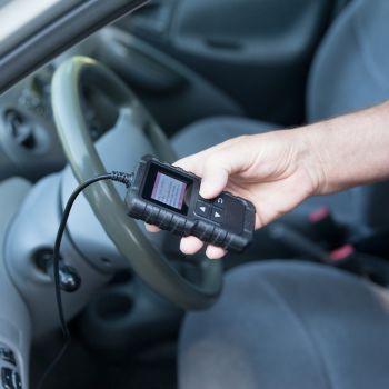 Person Running Diagnostics